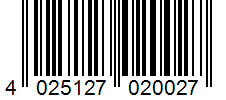 Barcode 4025127020027