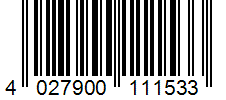 Barcode 4027900111533