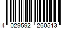 Barcode 4029592260513