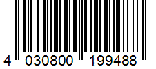 Barcode 4030800199488