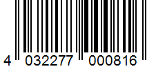Barcode 4032277000816