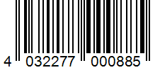 Barcode 4032277000885