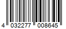 Barcode 4032277008645
