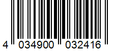 Barcode 4034900032416