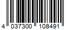Barcode 4037300108491