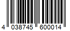 Barcode 4038745600014