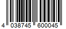 Barcode 4038745600045