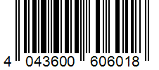Barcode 4043600606018
