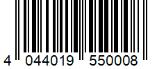 Barcode 4044019550008