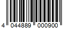 Barcode 4044889000900
