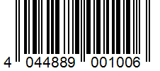 Barcode 4044889001006