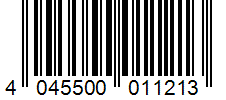 Barcode 4045500011213