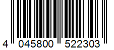 Barcode 4045800522303