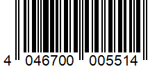 Barcode 4046700005514