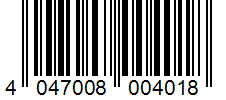 Barcode 4047008004018