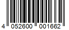 Barcode 4052600001662