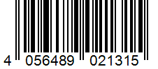 Barcode 4056489021315