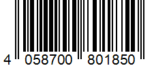Barcode 4058700801850