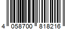 Barcode 4058700818216