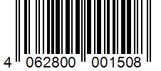 Barcode 4062800001508