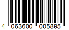 Barcode 4063600005895