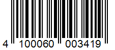 Barcode 4100060003419