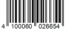 Barcode 4100060026654