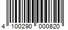 Barcode 4100290000820
