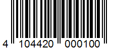 Barcode 4104420000100