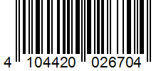 Barcode 4104420026704