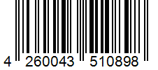 Barcode 4260043510898