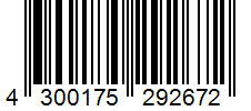 Barcode 4300175292672
