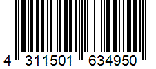 Barcode 4311501634950