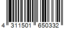 Barcode 4311501650332