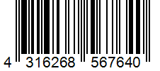 Barcode 4316268567640