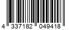 Barcode 4337182049418