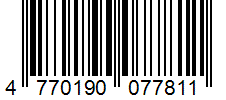 Barcode 4770190077811