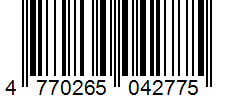 Barcode 4770265042775