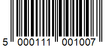 Barcode 5000111001007
