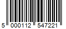 Barcode 5000112547221
