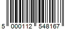 Barcode 5000112548167