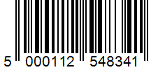 Barcode 5000112548341