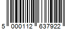 Barcode 5000112637922