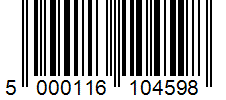 Barcode 5000116104598