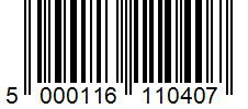 Barcode 5000116110407