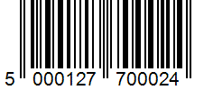 Barcode 5000127700024