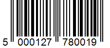 Barcode 5000127780019
