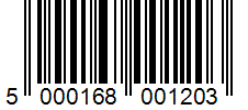 Barcode 5000168001203
