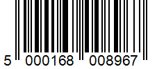Barcode 5000168008967