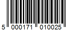Barcode 5000171010025